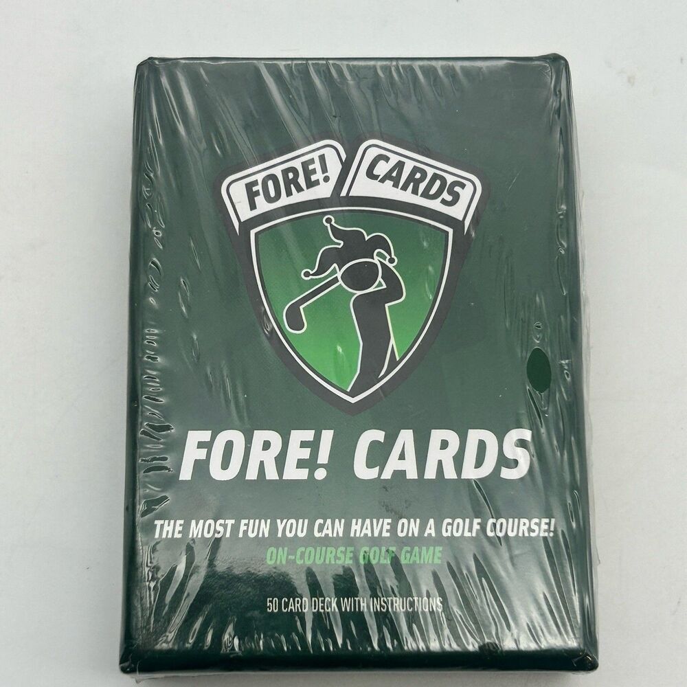 Fore! Cards On-Course Golf Game New/Sealed. 1O